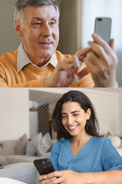 Família sênior com a plataforma SmartSenior